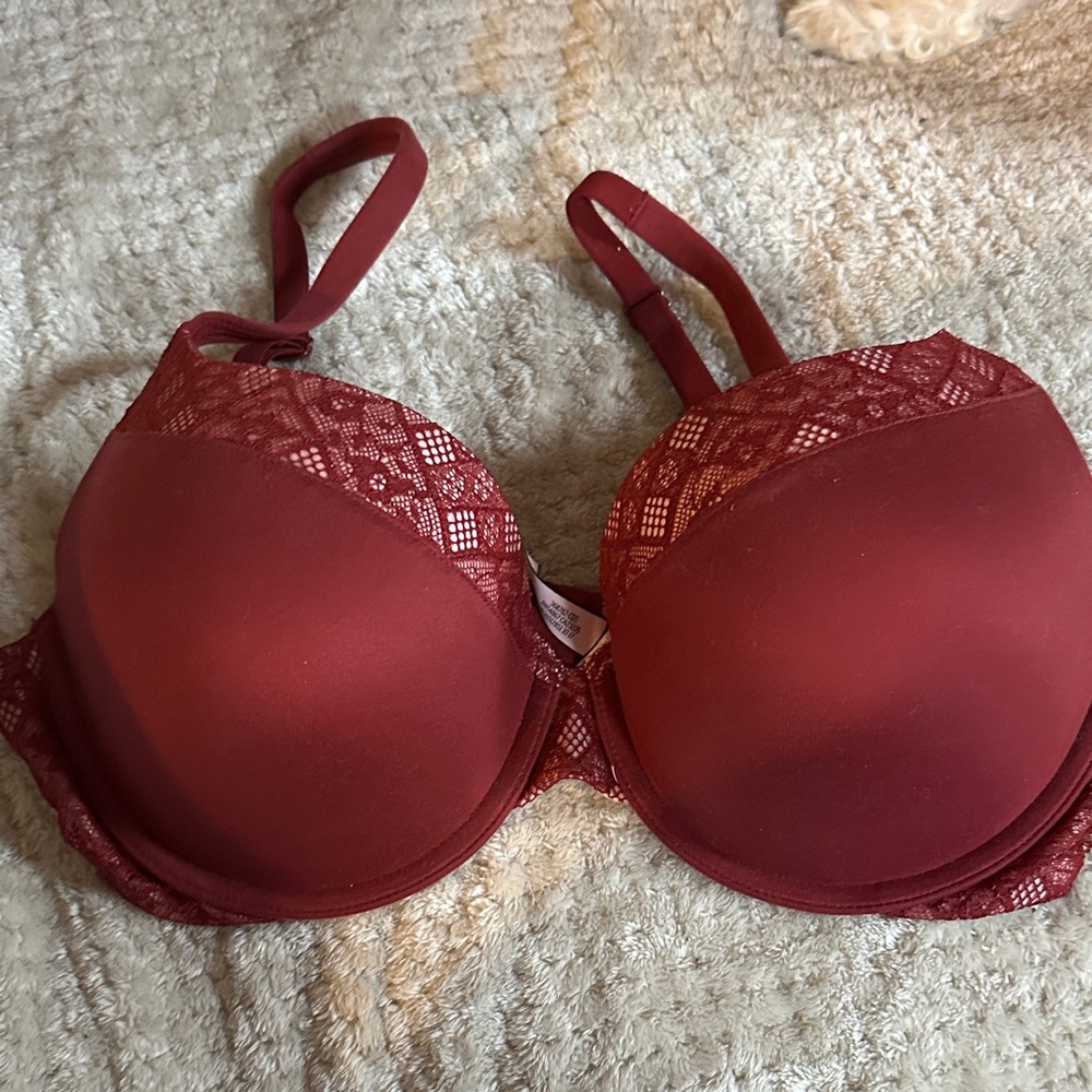 Victoria's Secret Deep Burgundy Lace Bra